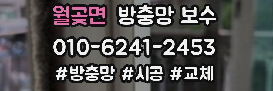 월곶면 방충망 보수