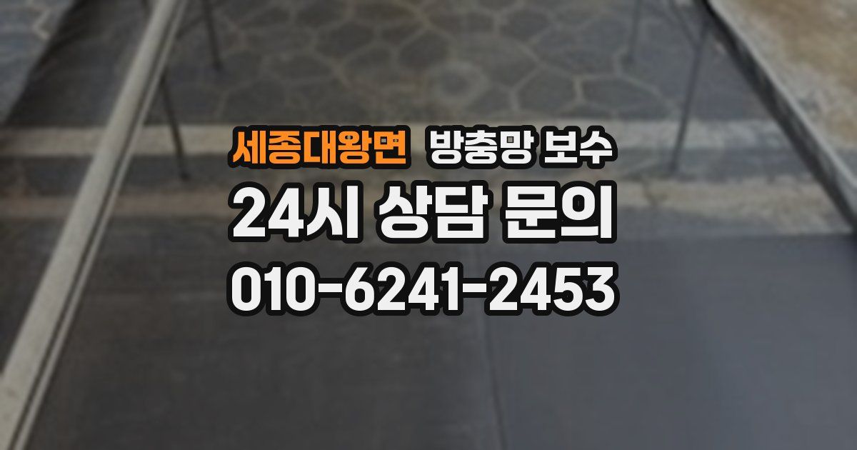 세종대왕면 방충망 보수