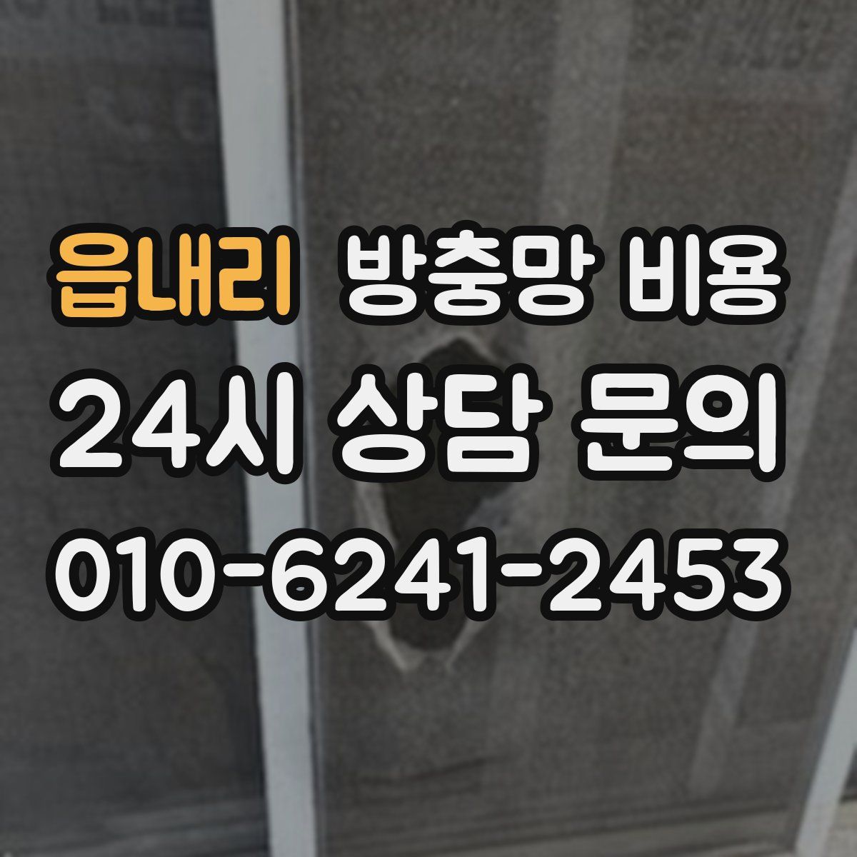 읍내리 방충망 비용