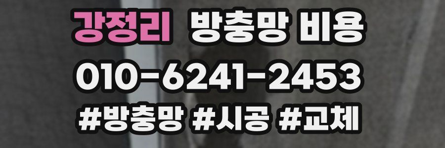 강정리 방충망 비용