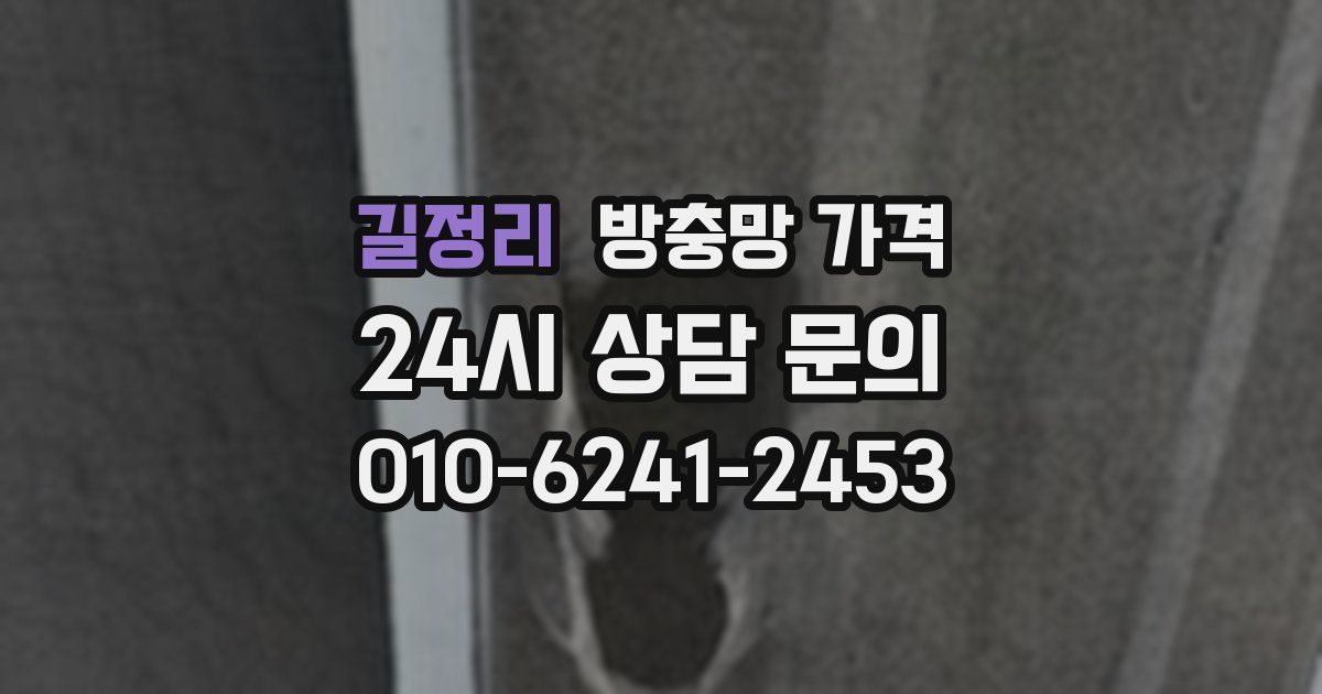 길정리 방충망 가격