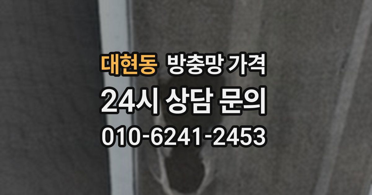 대현동 방충망 가격