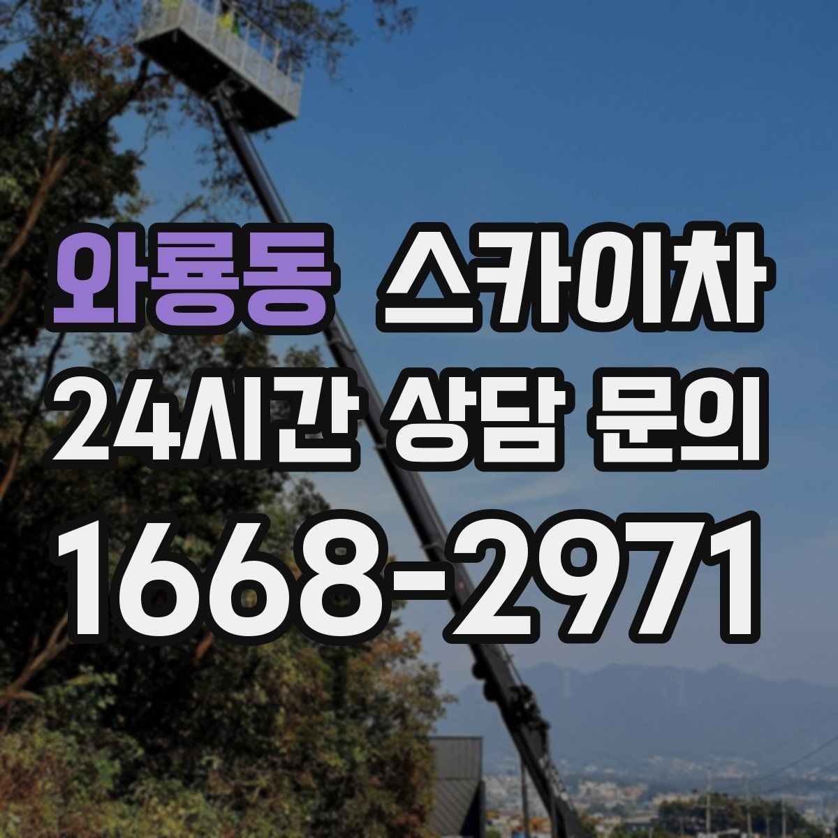 와룡동 스카이차 간판 조명 교체로 야간 시인성 높이기