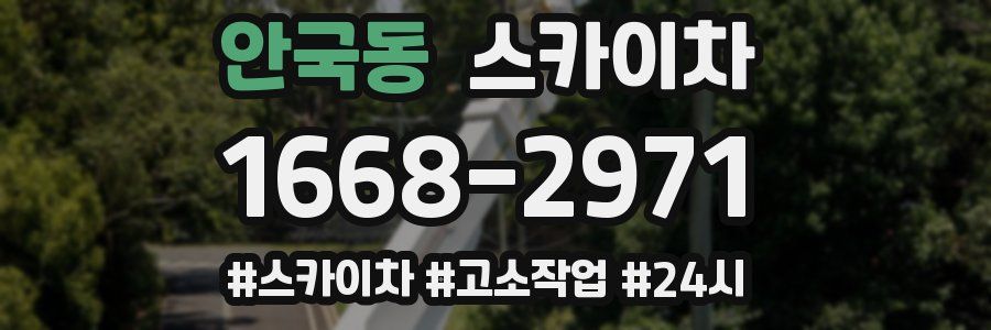 안국동 스카이차