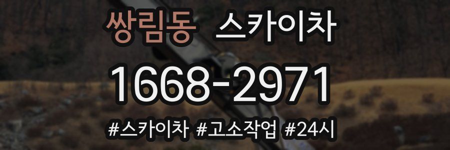 쌍림동 스카이차