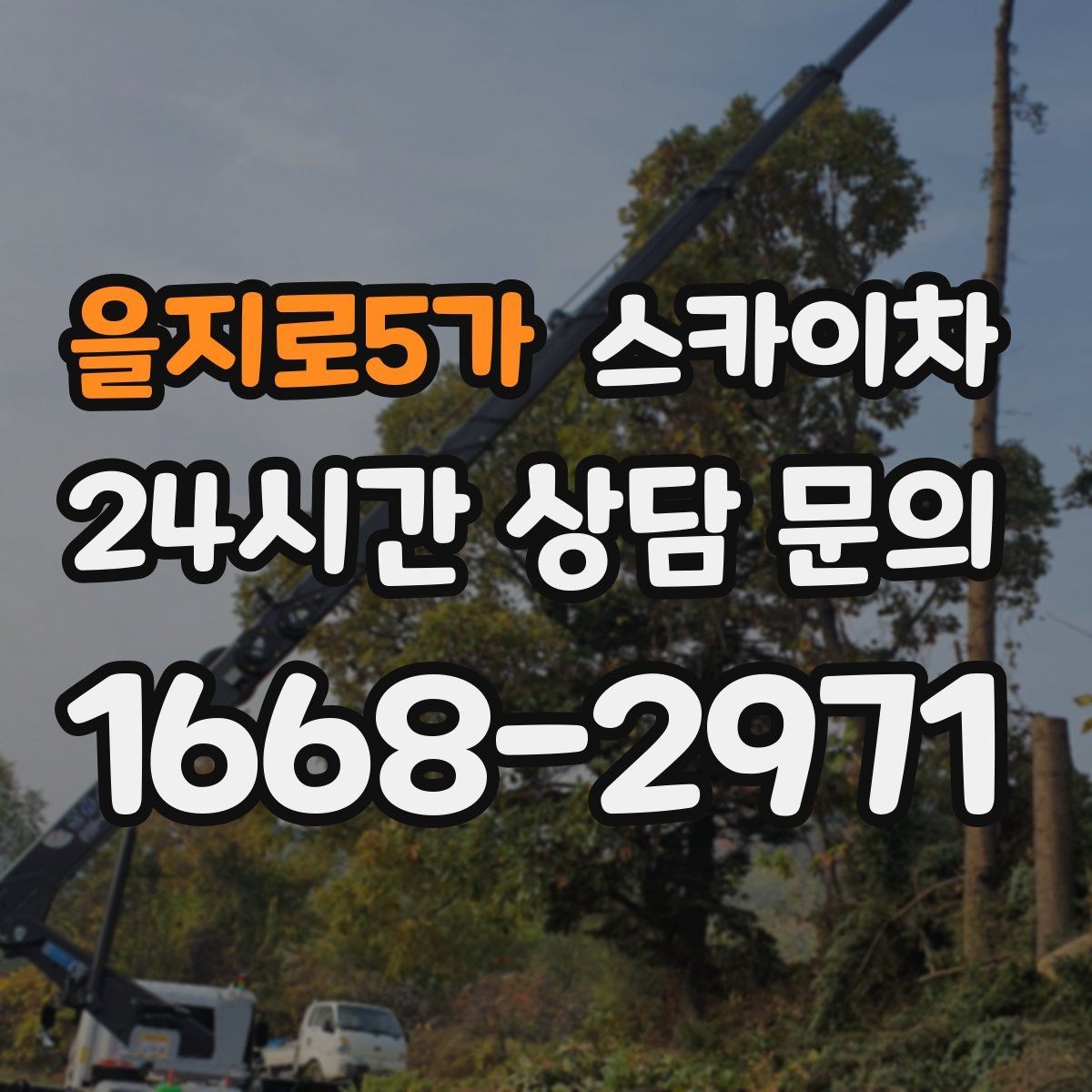 을지로5가 스카이차 LED 간판 조명 불량 수리 빠르게