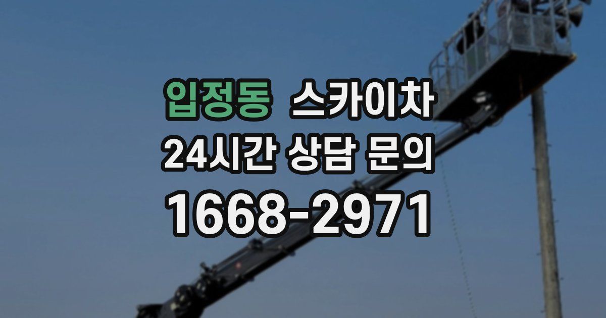 입정동 스카이차