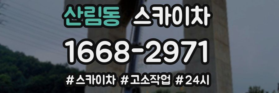 산림동 스카이차