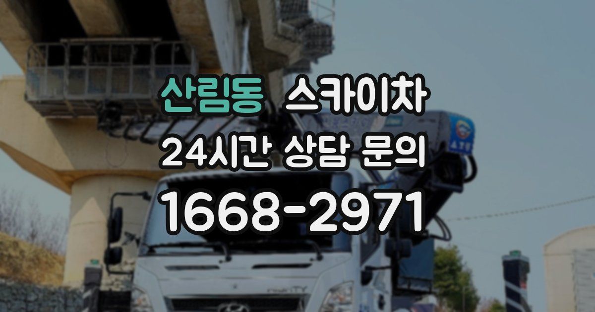 산림동 스카이차