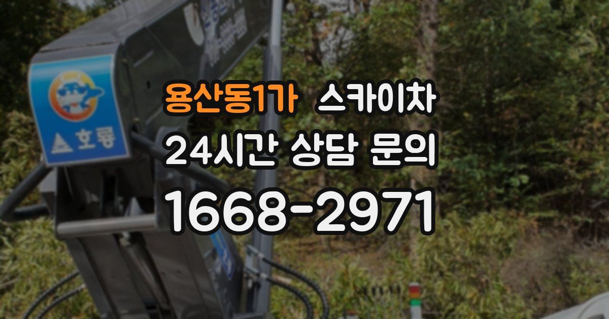 용산동1가 스카이차