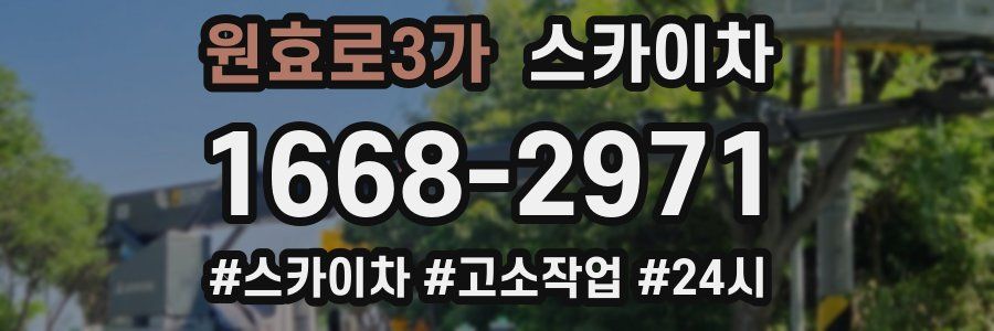 원효로3가 스카이차