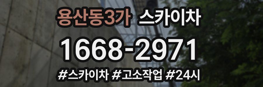 용산동3가 스카이차