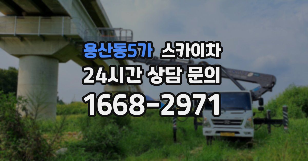 용산동5가 스카이차