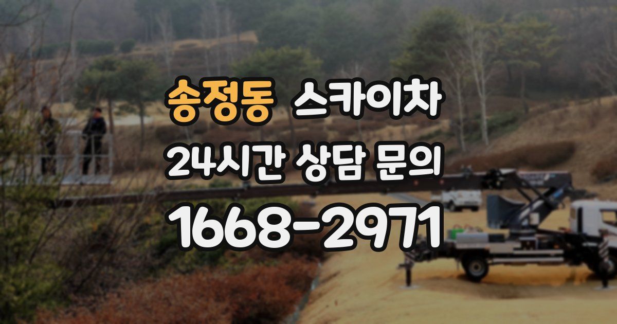 송정동 스카이차