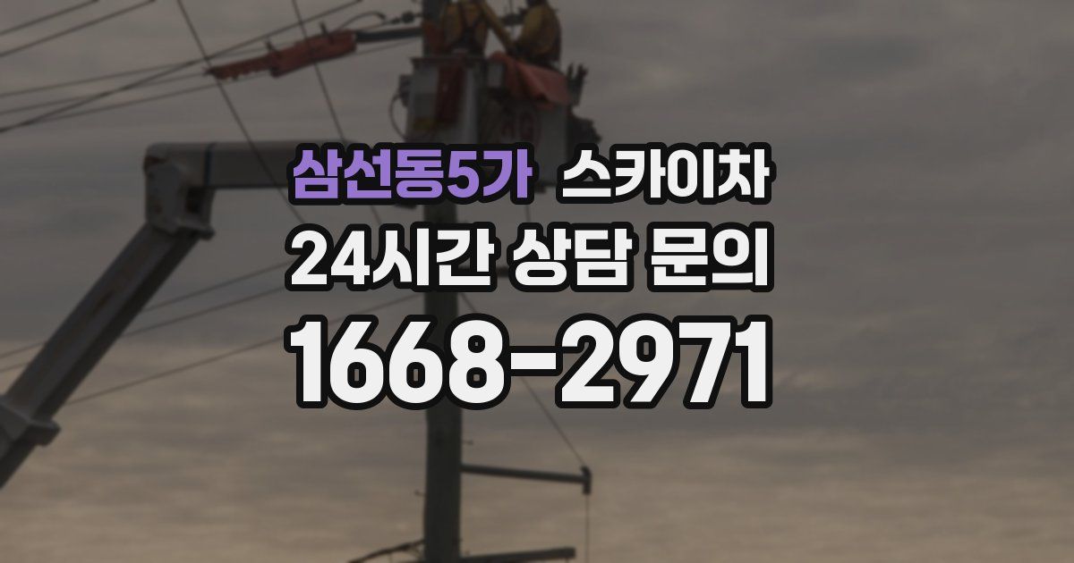 삼선동5가 스카이차