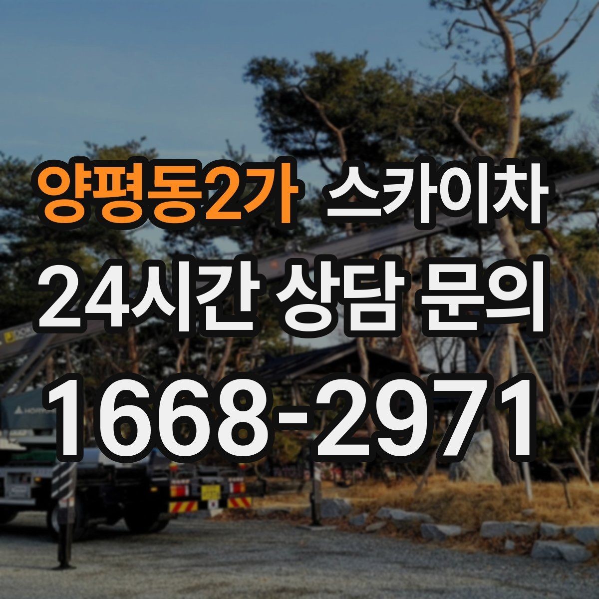 양평동2가 스카이차 사다리 대신 선택하는 이유를 정리