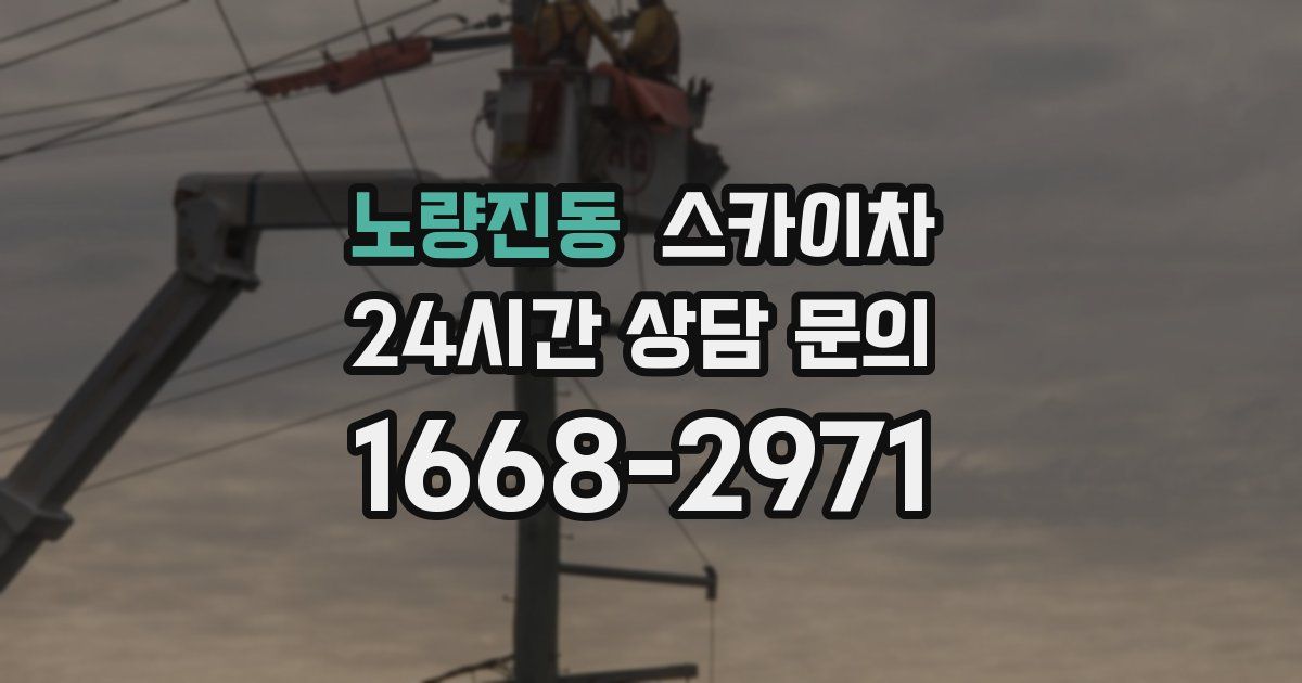 노량진동 스카이차