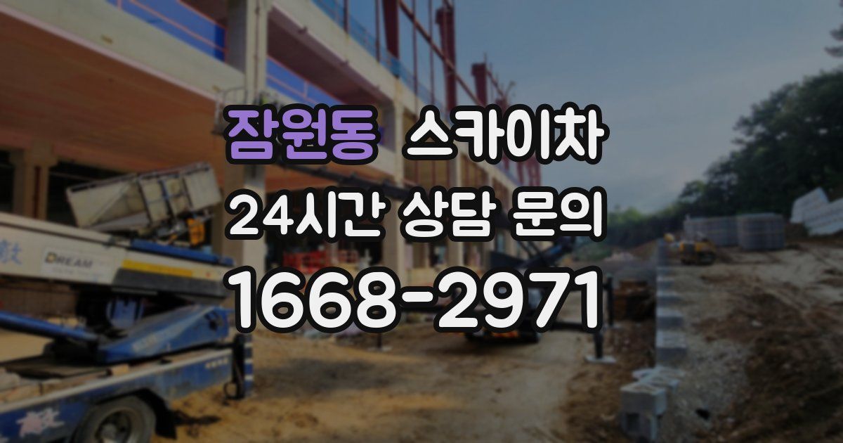 잠원동 스카이차