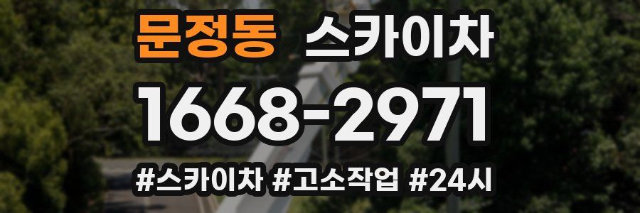 문정동 스카이차