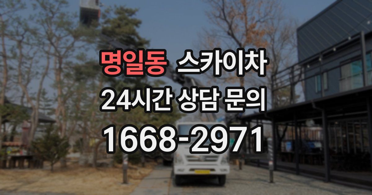 명일동 스카이차