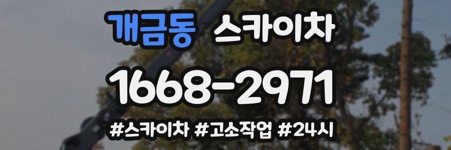 개금동 스카이차