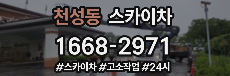 천성동 스카이차