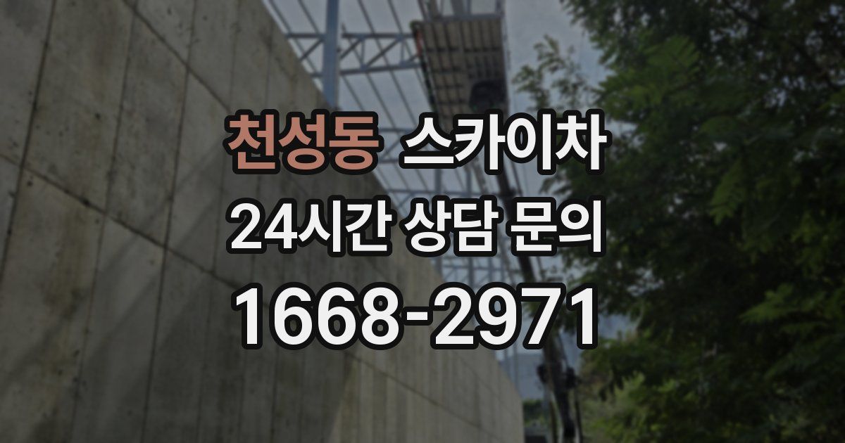 천성동 스카이차