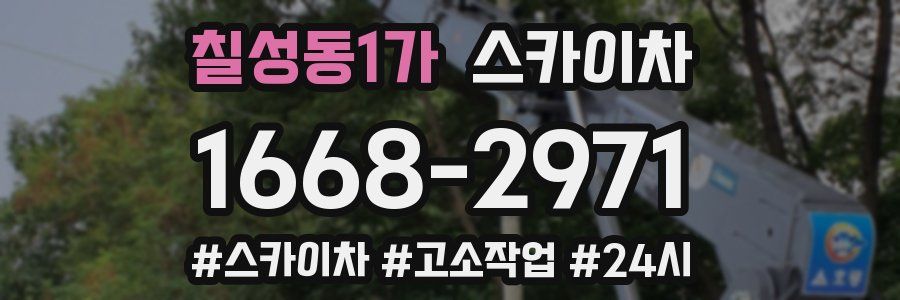 칠성동1가 스카이차