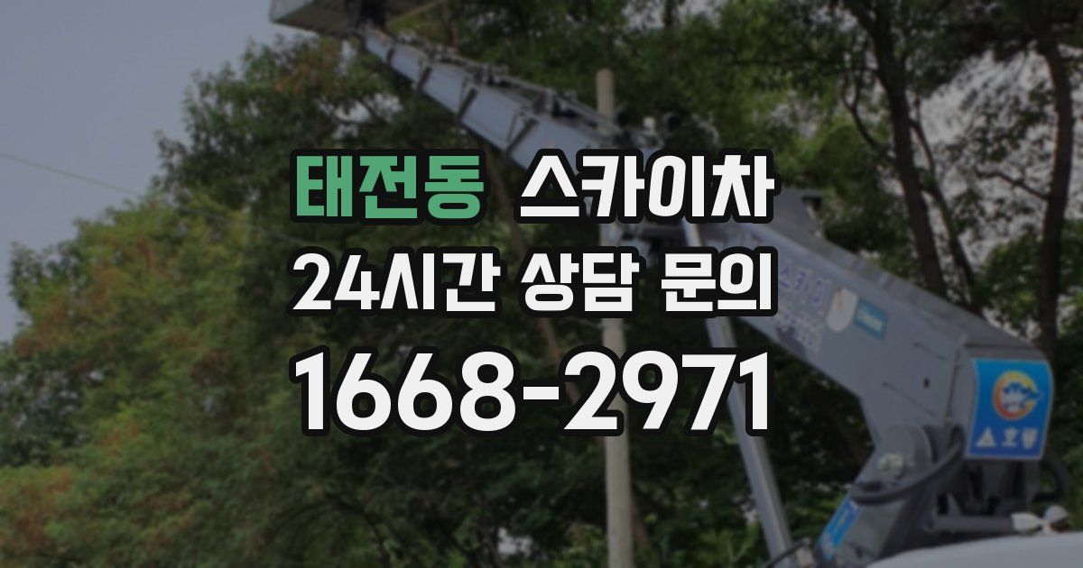 태전동 스카이차