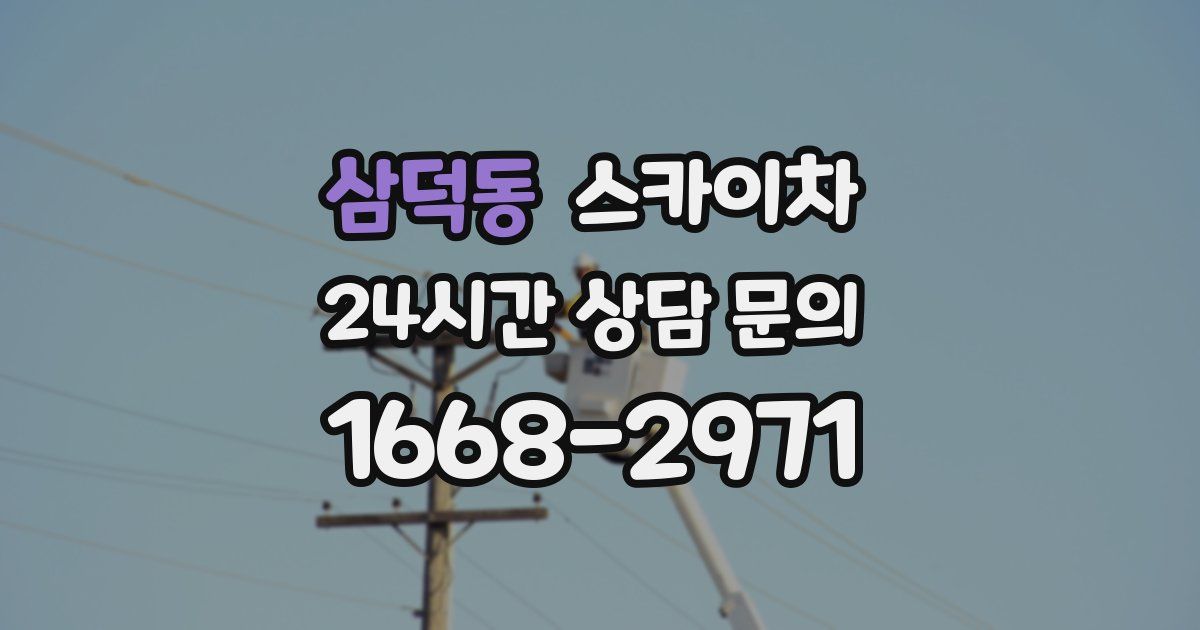 삼덕동 스카이차