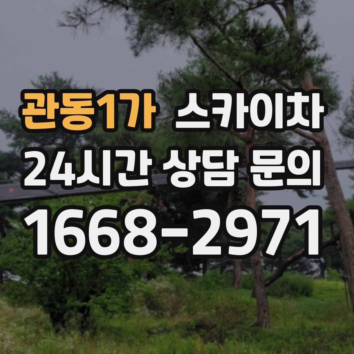 관동1가 스카이차 현장 사전 답사가 필요한 경우