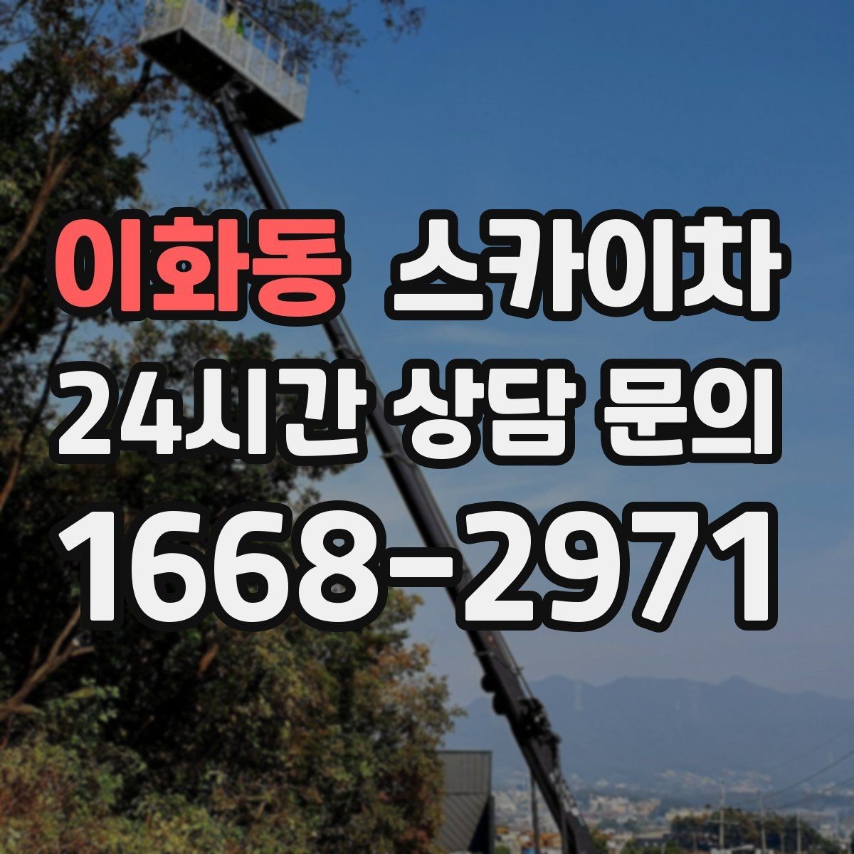 이화동 스카이차 매장 외부 스피커 라인 정리 작업