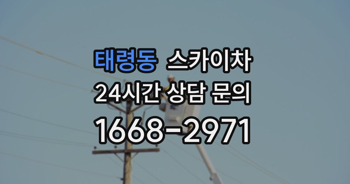 태령동 스카이차