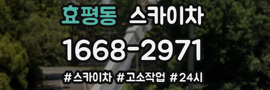 효평동 스카이차