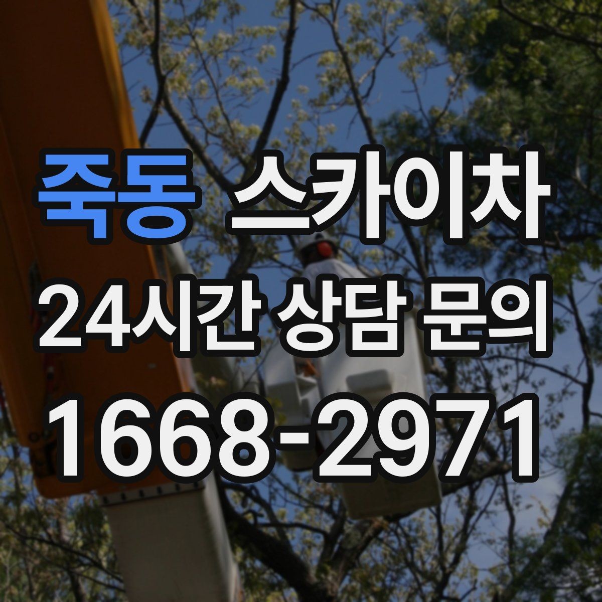 죽동 스카이차 인도 작업 시 보행자 통제 방법