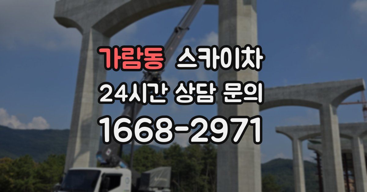 가람동 스카이차