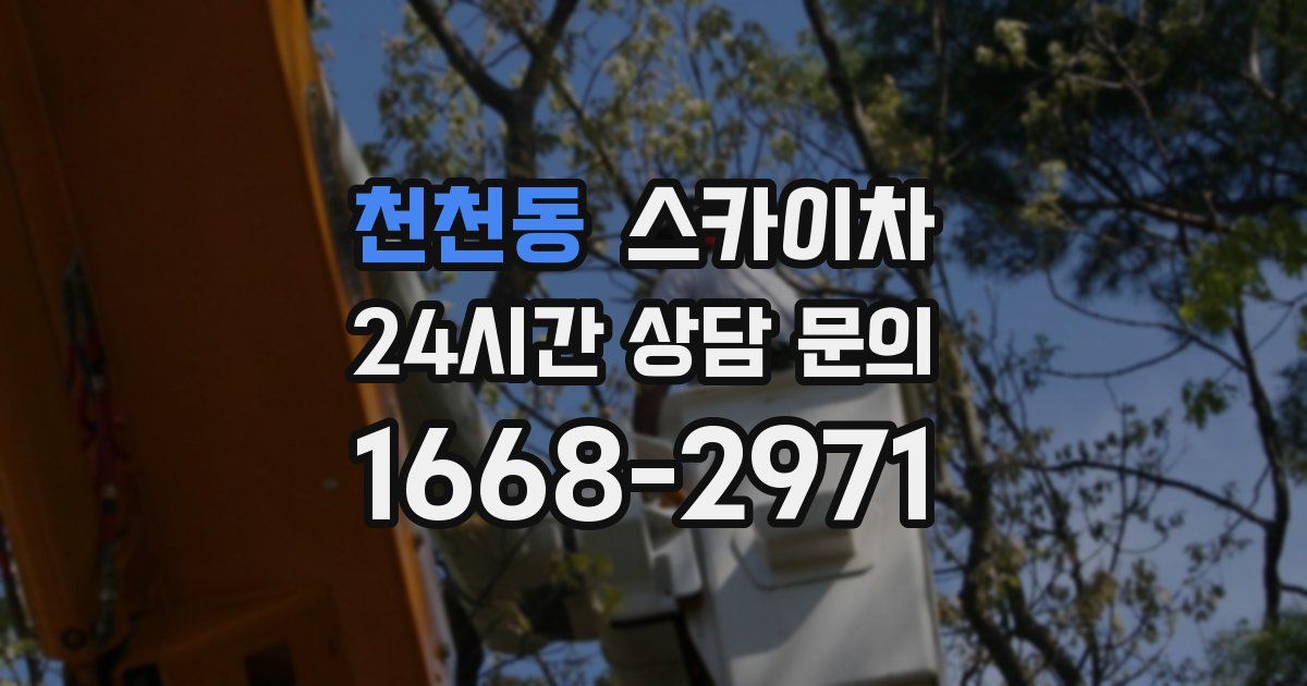 천천동 스카이차