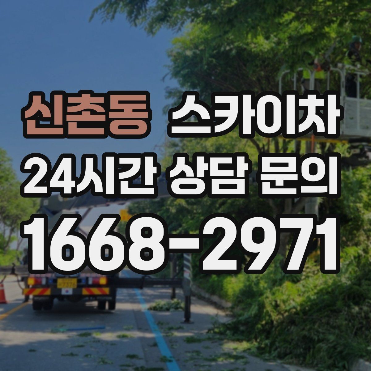 신촌동 스카이차 당일 작업 가능 여부를 결정하는 기준