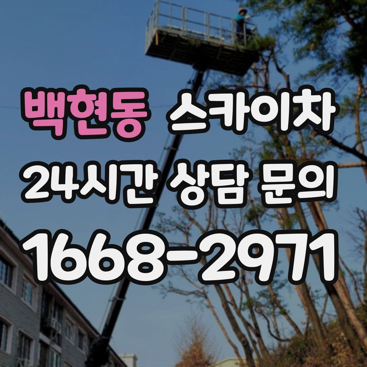 백현동 스카이차 실리콘 작업 후 누수 예방 확인