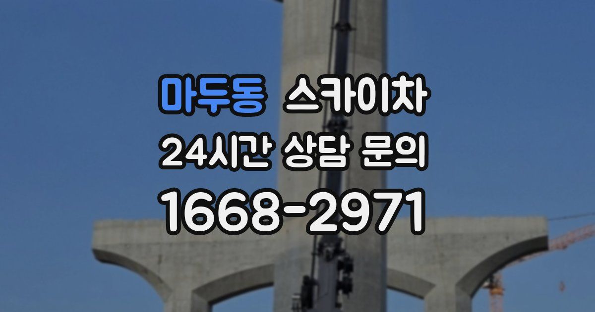 마두동 스카이차