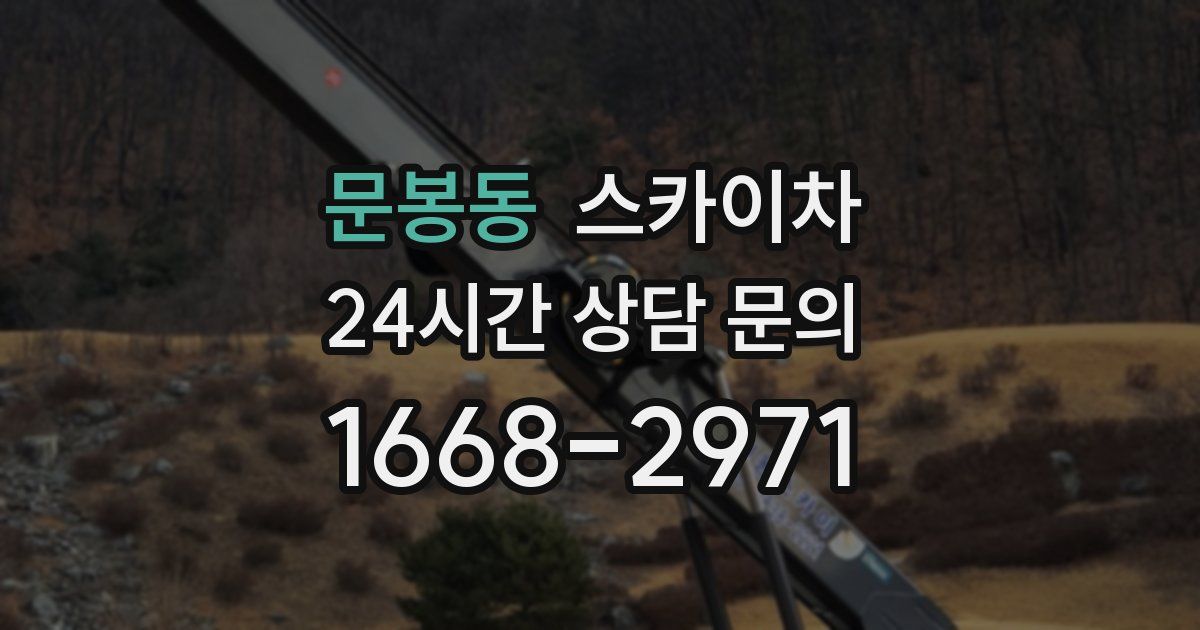 문봉동 스카이차