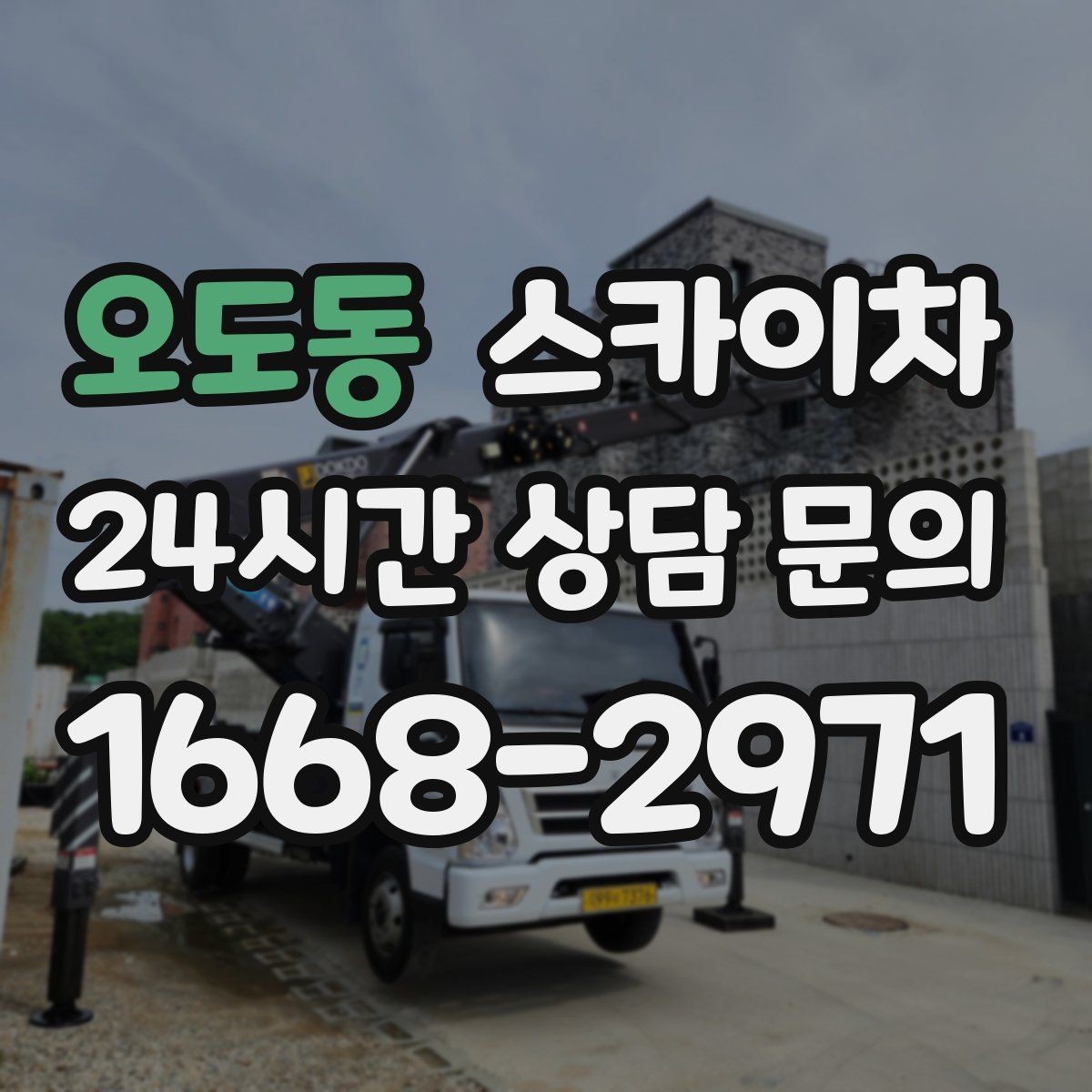 오도동 스카이차 나무 가지 전정 작업에 활용하는 방법