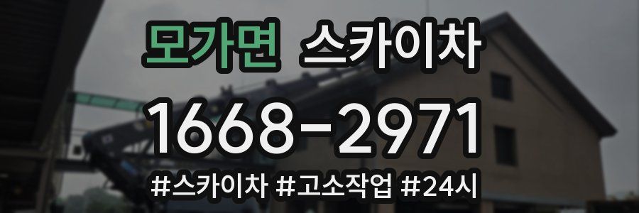 모가면 스카이차