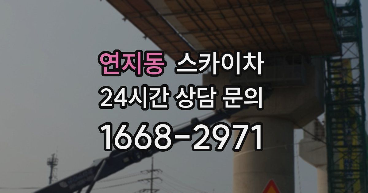 연지동 스카이차