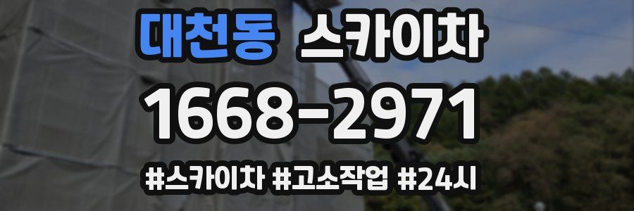 대천동 스카이차