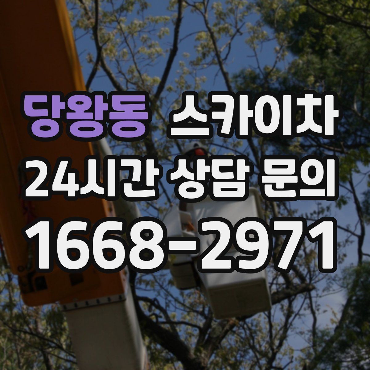 당왕동 스카이차 주거지 작업 소음 최소화하는 요령