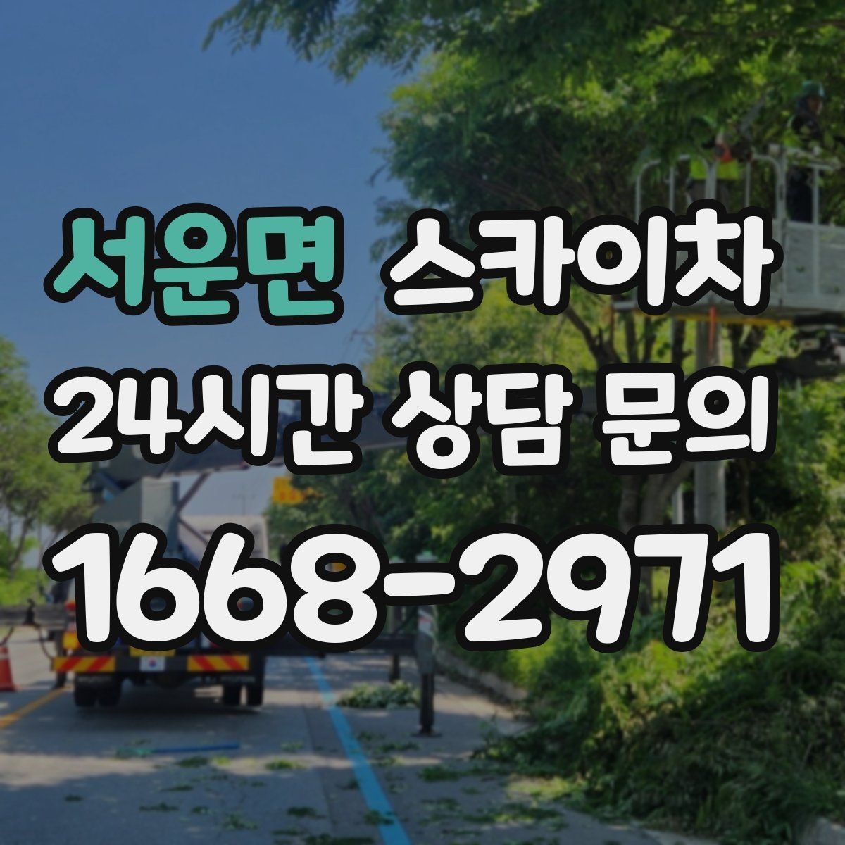 서운면 스카이차 전선 정리 후 방수 마감까지 한 번에