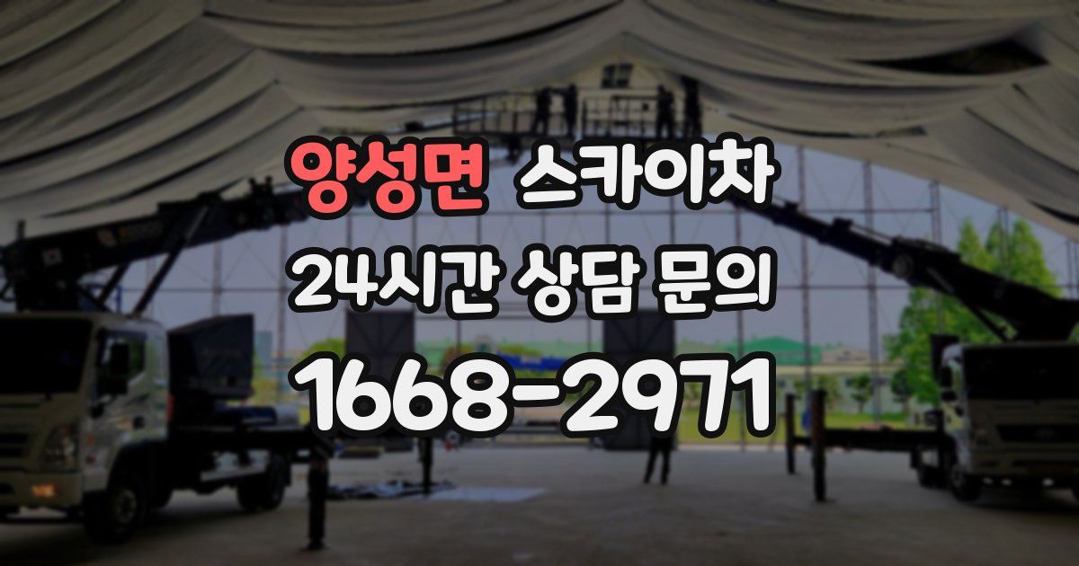 양성면 스카이차