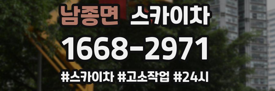 남종면 스카이차