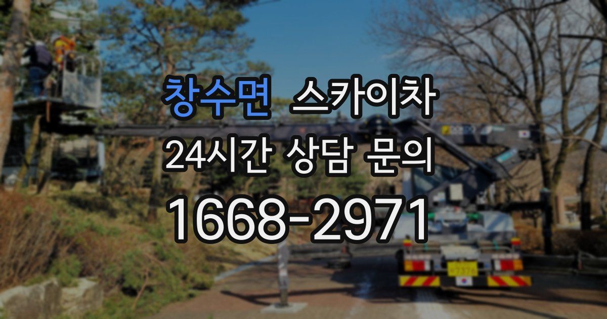창수면 스카이차